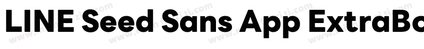 LINE Seed Sans App ExtraBold字体转换